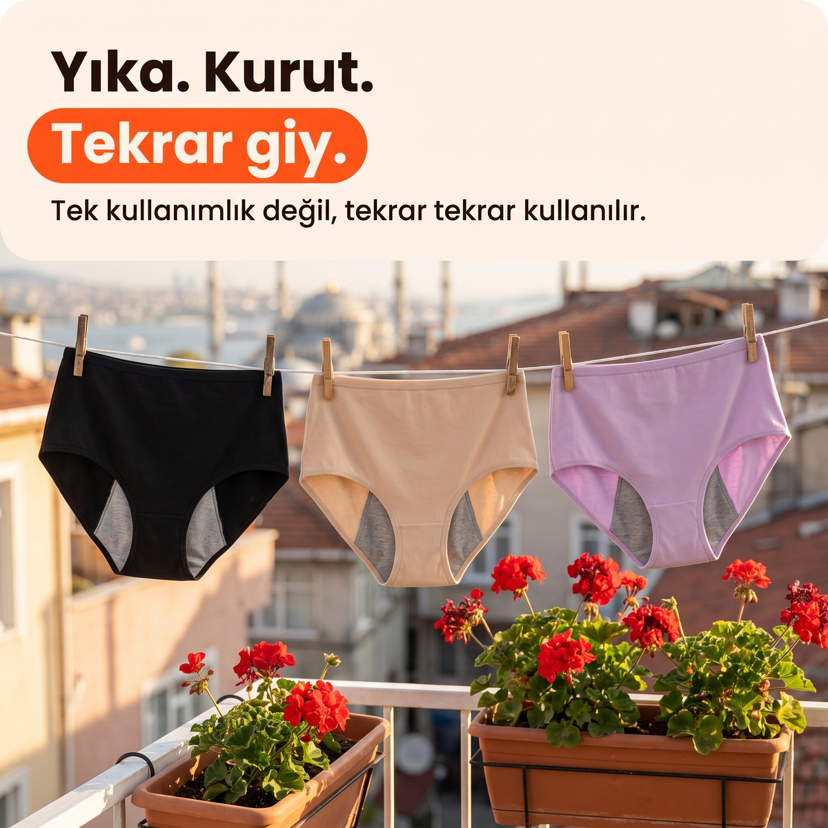 Küçük Kaçırmalara Karşı Emici Külot