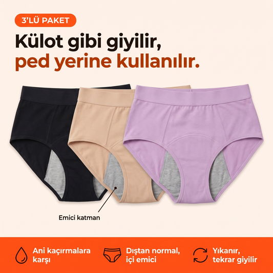 Küçük Kaçırmalara Karşı Emici Külot